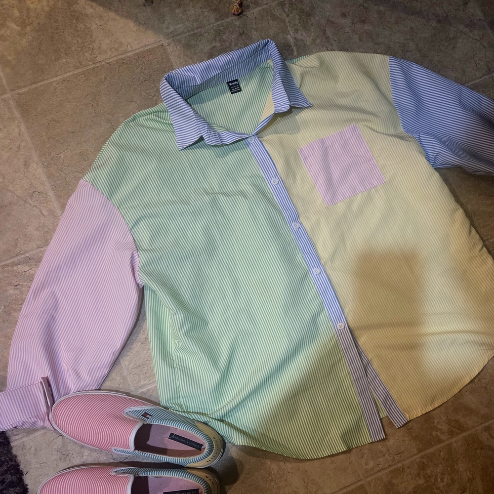 Multicolor Striped Shirt - Picture 6 of 7
